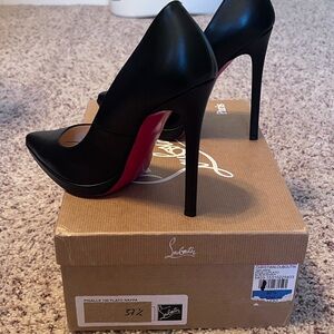 Christian Louboutin Black and Red Heels